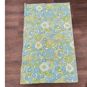Style‎ House Queen Pillowcase Floral Mod Blue Green Orange Cotton Retro Percale